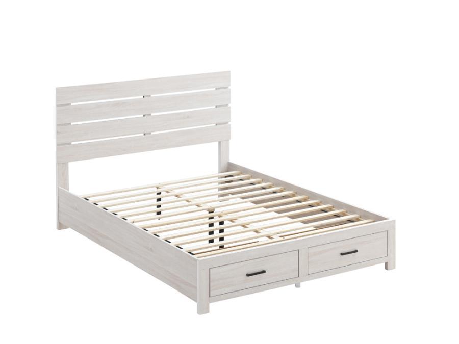 Brantford 4-piece Queen Storage Bedroom Set Coastal White Coaster FredCo