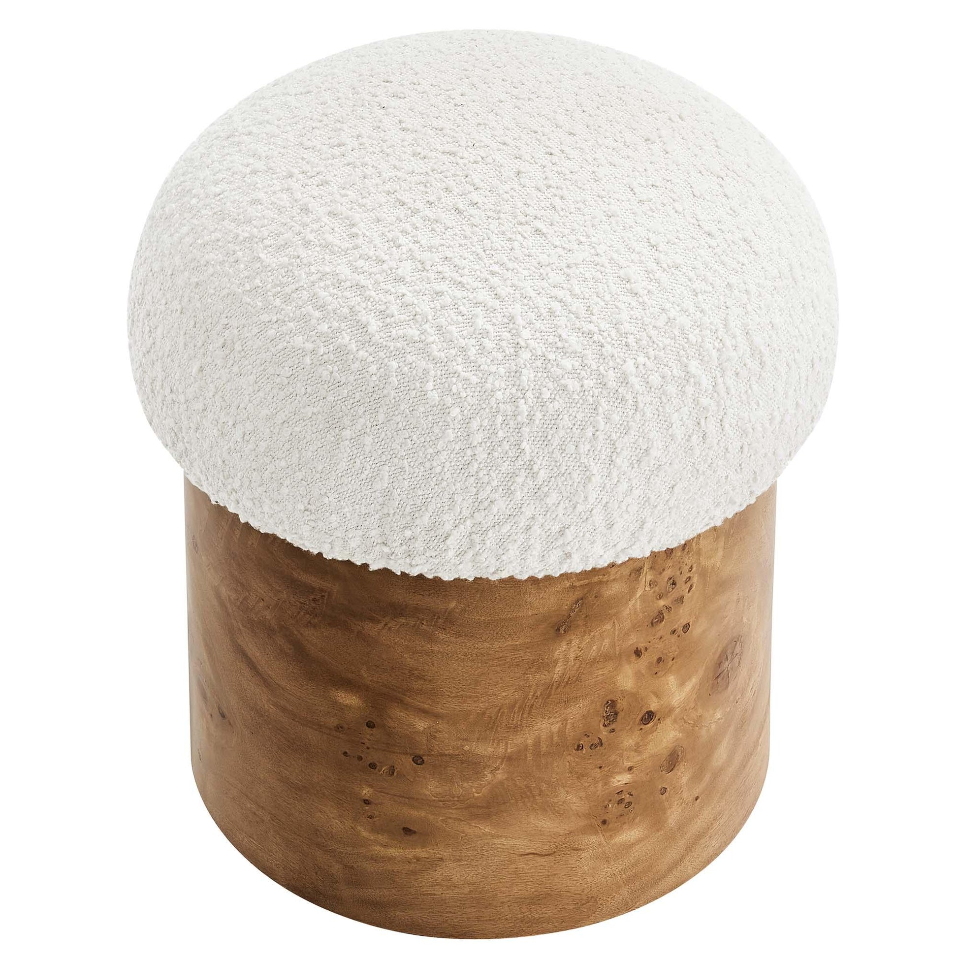 Breeze Boucle Upholstered Ottoman by Modway FredCo