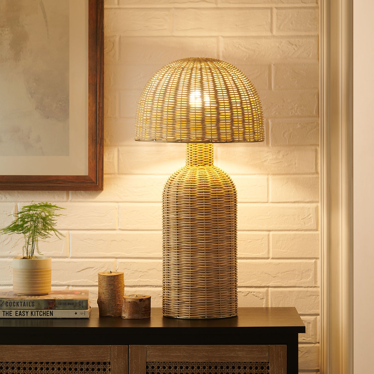 Briar Rattan Table Lamp by Modway EEI-7191 FredCo