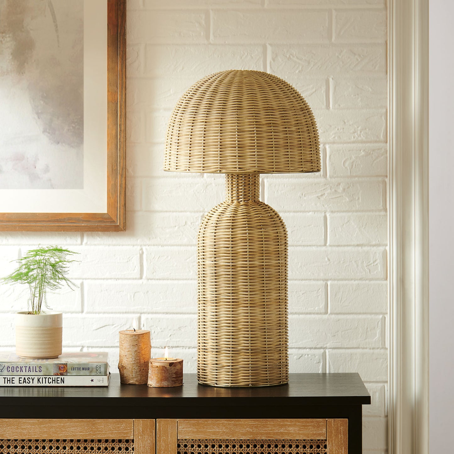 Briar Rattan Table Lamp by Modway EEI-7191 FredCo