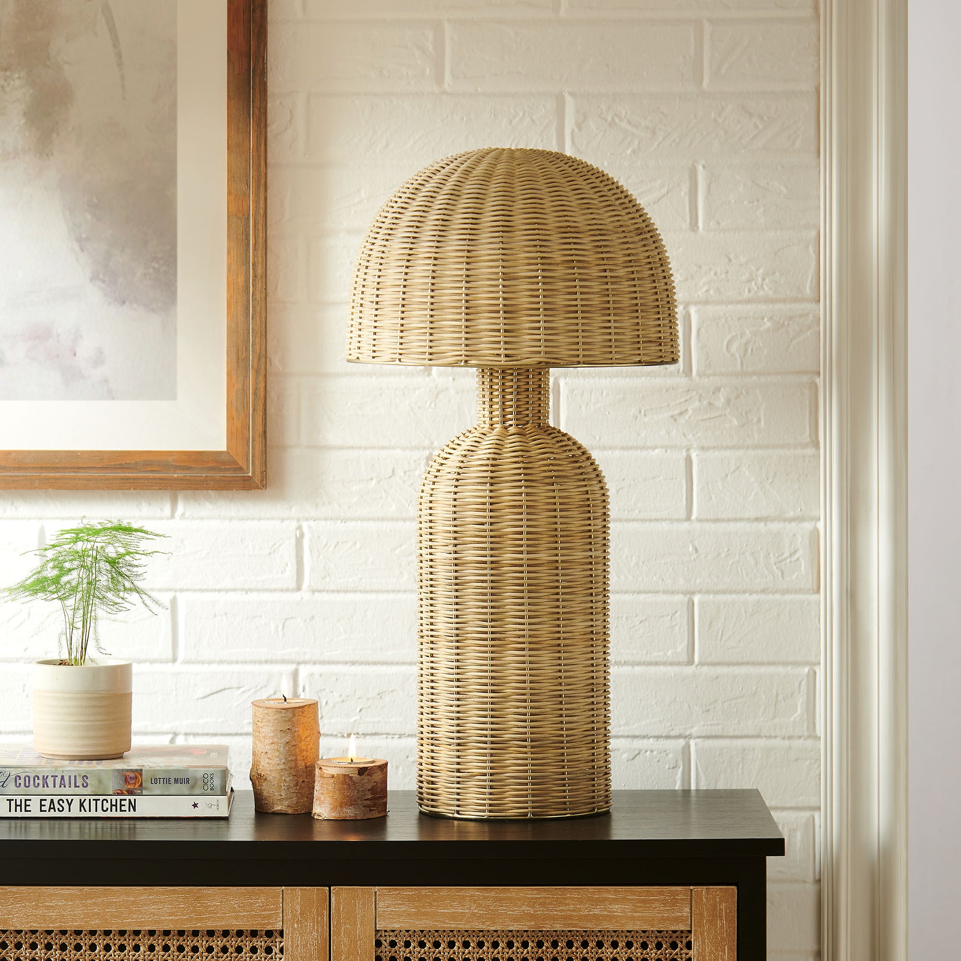 Briar Rattan Table Lamp by Modway EEI-7191 FredCo