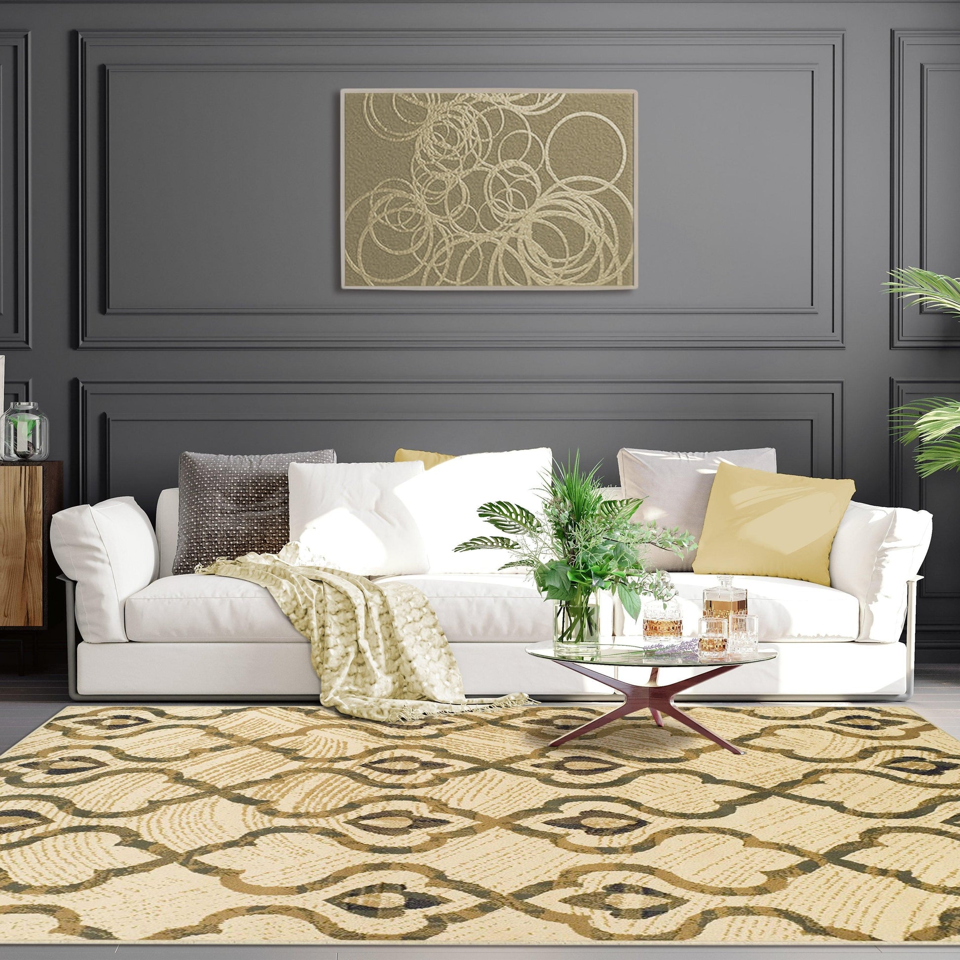 Brighton Mid-Century Trellis Rug FredCo