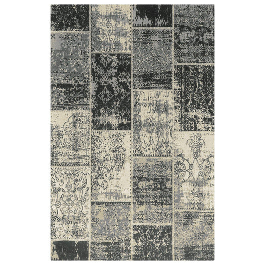 Brighton Oriental Contemporary Distressed Cotton-Blended Rug FredCo