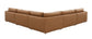 Brighton Top Grain Leather 5 Pieces Modular Sectional FredCo