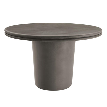 Brion 48" Indoor - Outdoor Patio Concrete Round Dining Table by Modway FredCo