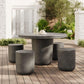 Brion Indoor - Outdoor Patio Concrete 5 Piece Dining Table Set by Modway FredCo