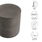 Brion Indoor - Outdoor Patio Concrete Stool by Modway FredCo