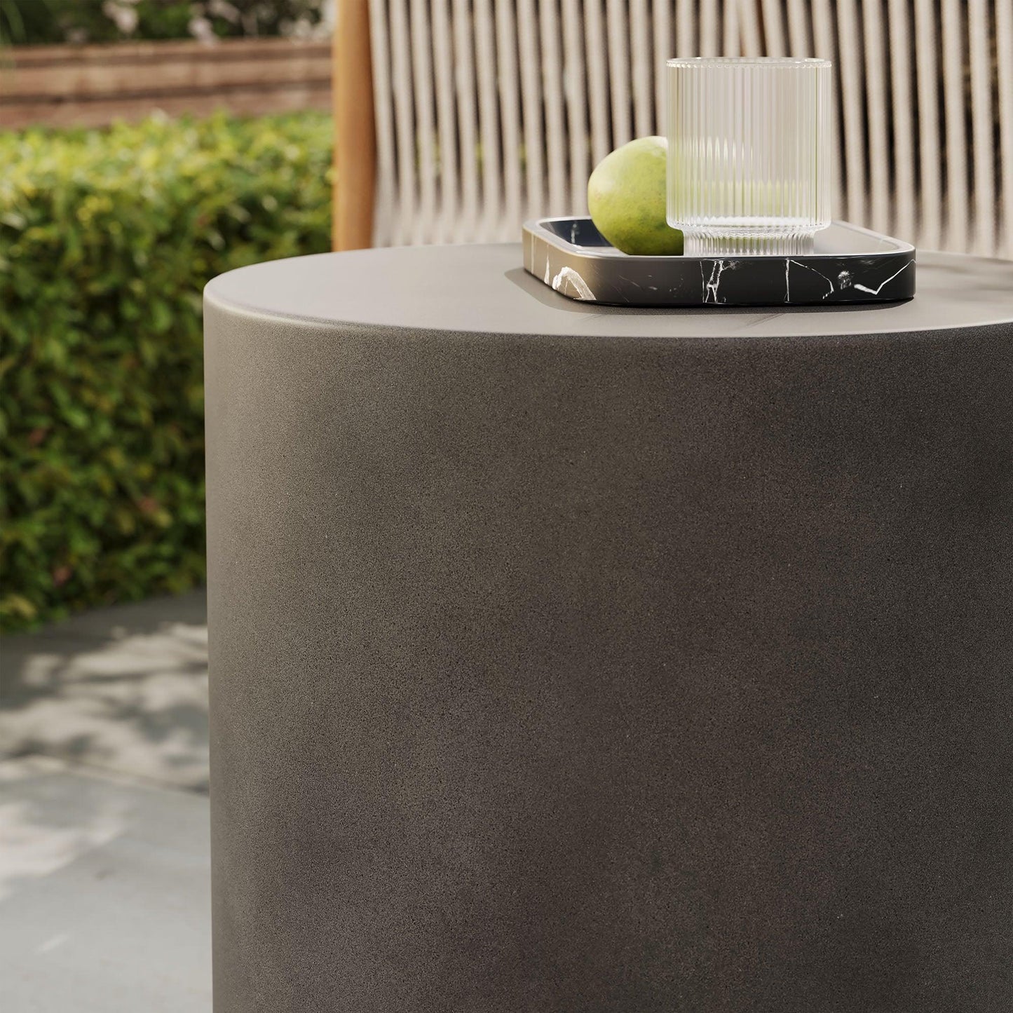 Brion Indoor - Outdoor Patio Concrete Stool by Modway FredCo