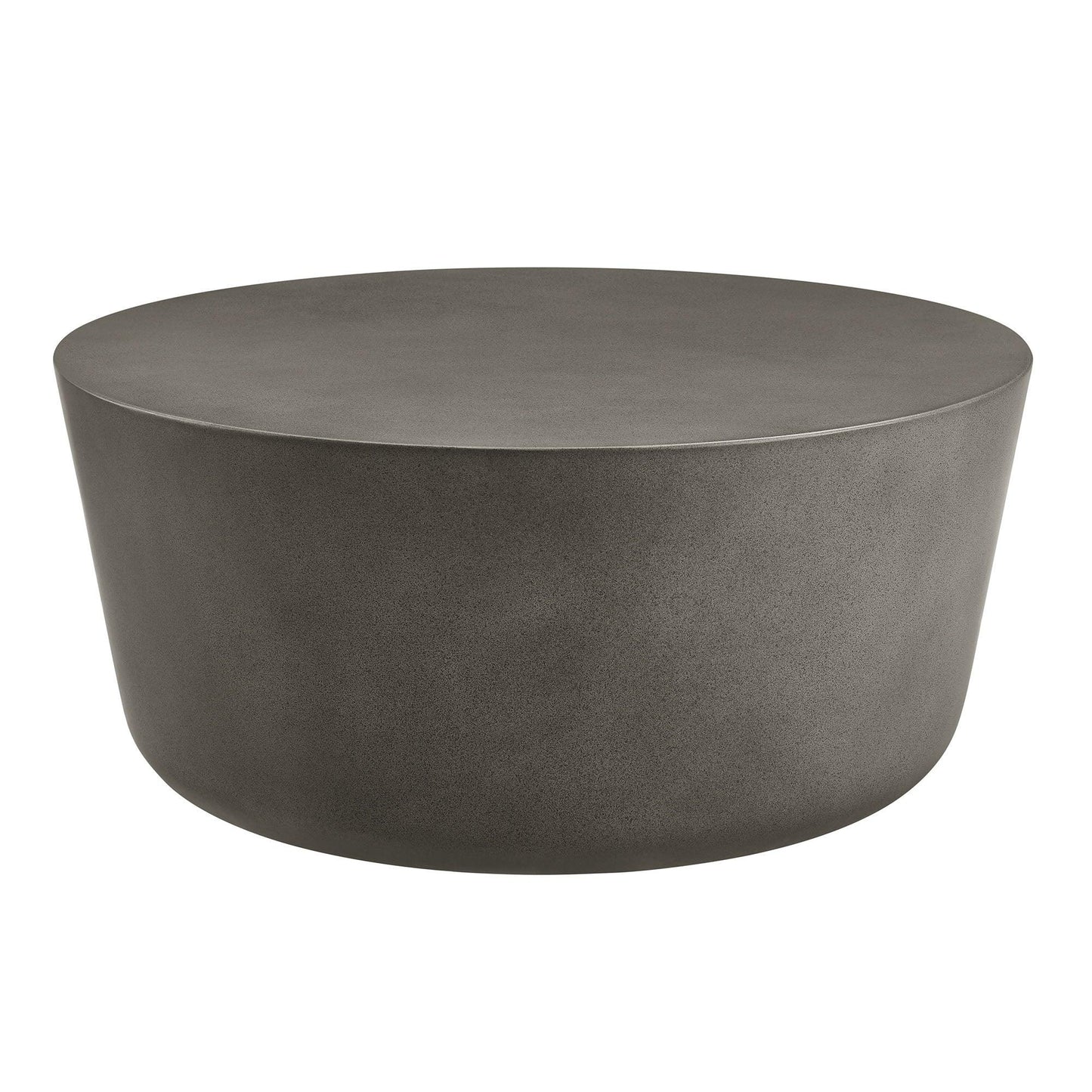 Brion Round Indoor - Outdoor Patio Concrete Coffee Table by Modway FredCo