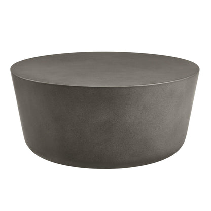 Brion Round Indoor - Outdoor Patio Concrete Coffee Table by Modway FredCo