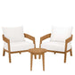 Brisbane 3-Piece Teak Wood Outdoor Patio Set, EEI-5835 FredCo