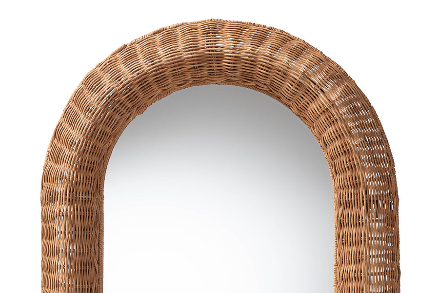 Brisia Natural Rattan Arch Mirror FredCo