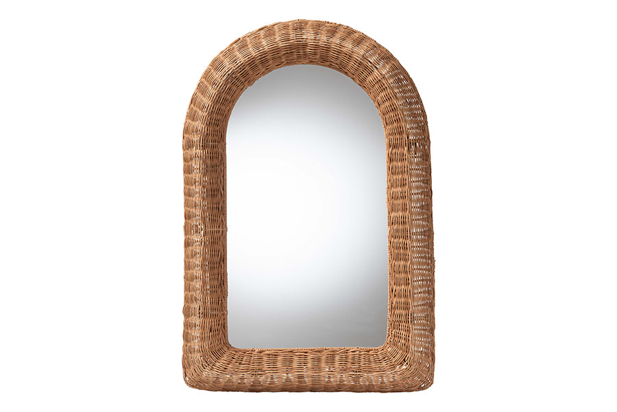 Brisia Natural Rattan Arch Mirror FredCo