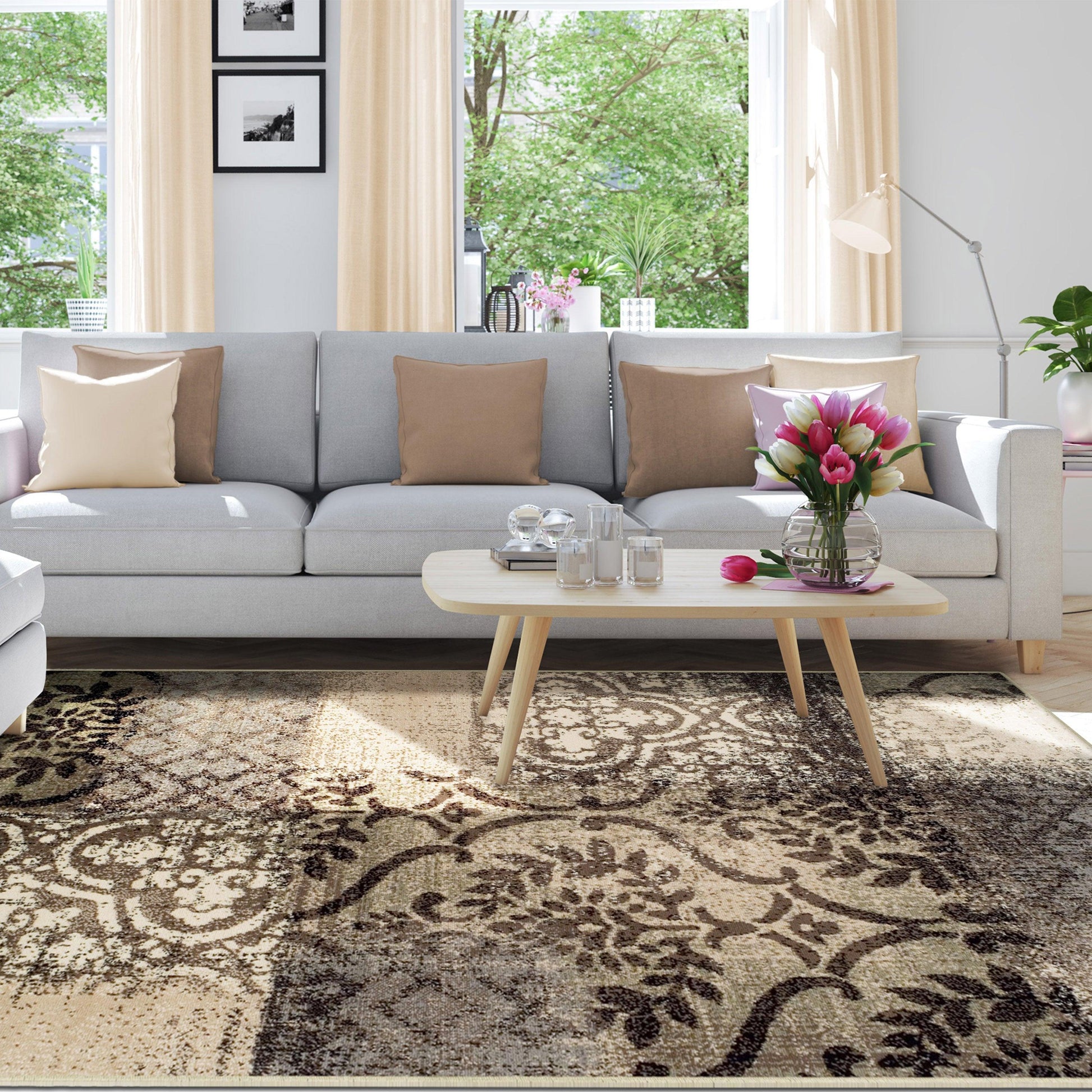 Bristol Contemporary Distressed Rug FredCo