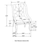 Brockway Rectangular Trestle Dining Set 110291-S7 Coaster FredCo