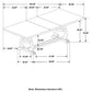 Brockway Rectangular Trestle Dining Set 110291-S7 Coaster FredCo