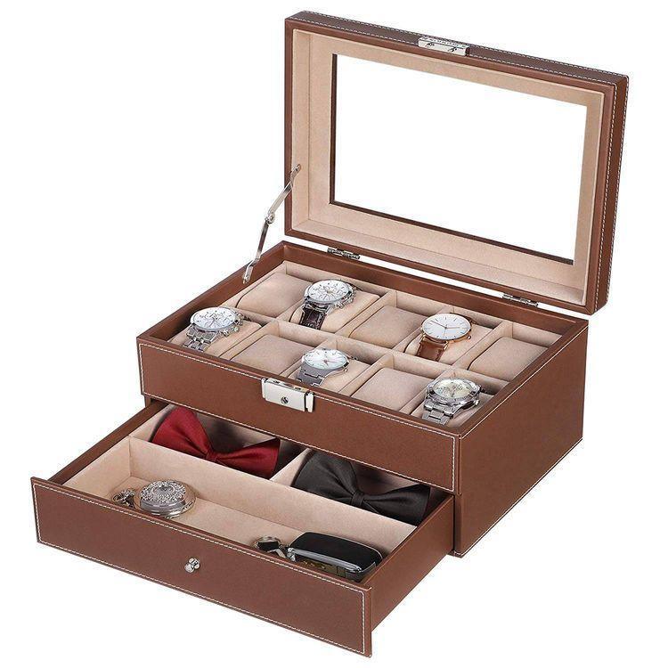 Brown Large Watch Box FredCo