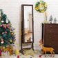 Brown Standing Jewelry Armoire FredCo
