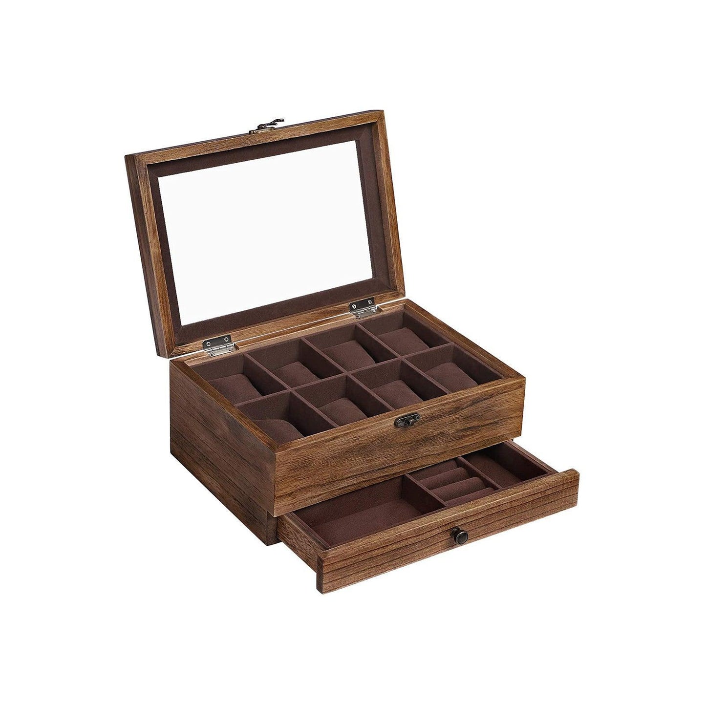 Brown Storage Box for Watch & Jewelry FredCo