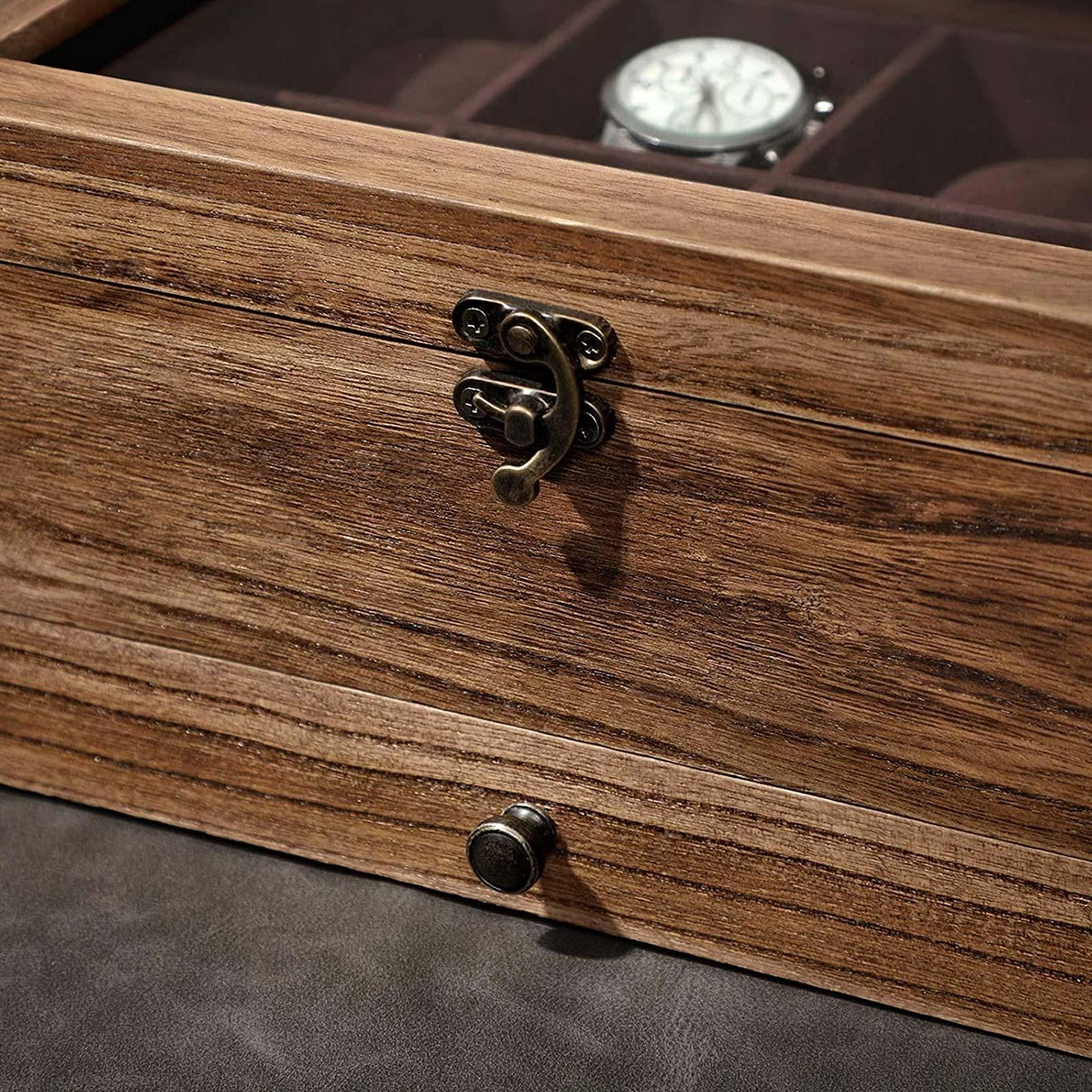 Brown Storage Box for Watch & Jewelry FredCo