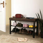 Brown Storage Shoe Bench FredCo