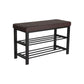 Brown Storage Shoe Bench FredCo
