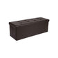 Brown Tufted Storage Ottoman FredCo