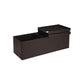 Brown Tufted Storage Ottoman FredCo