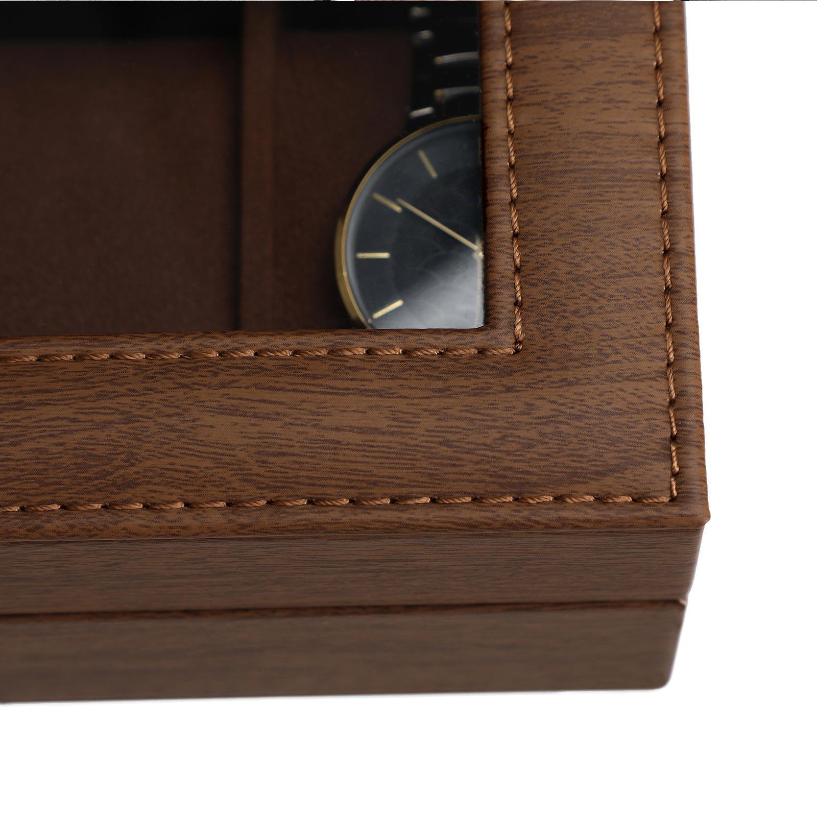 Brown Watch Box with 6 Slots FredCo