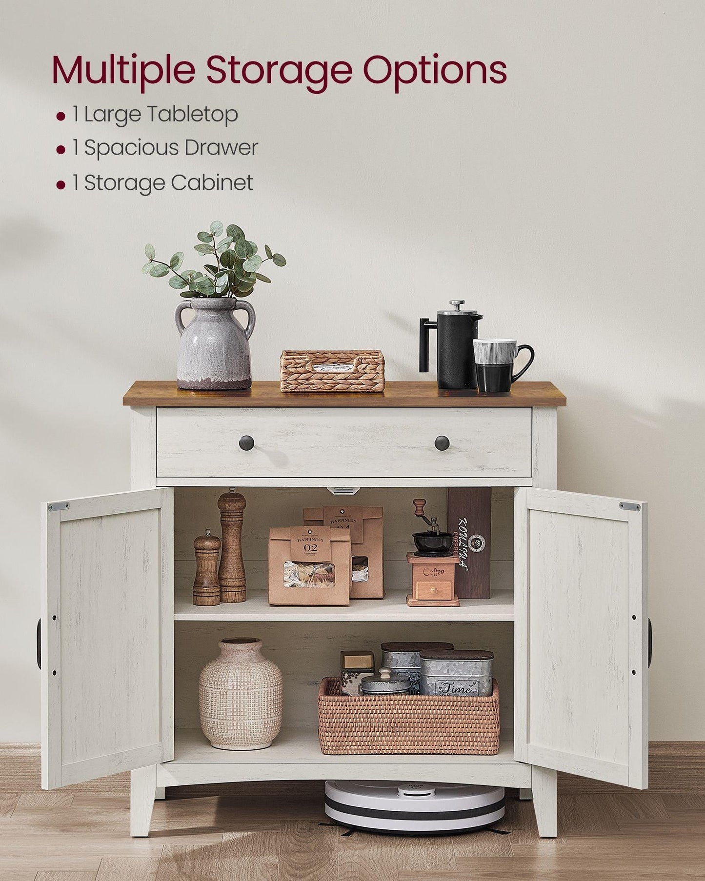 Buffet Cabinet with Storage and Drawer FredCo