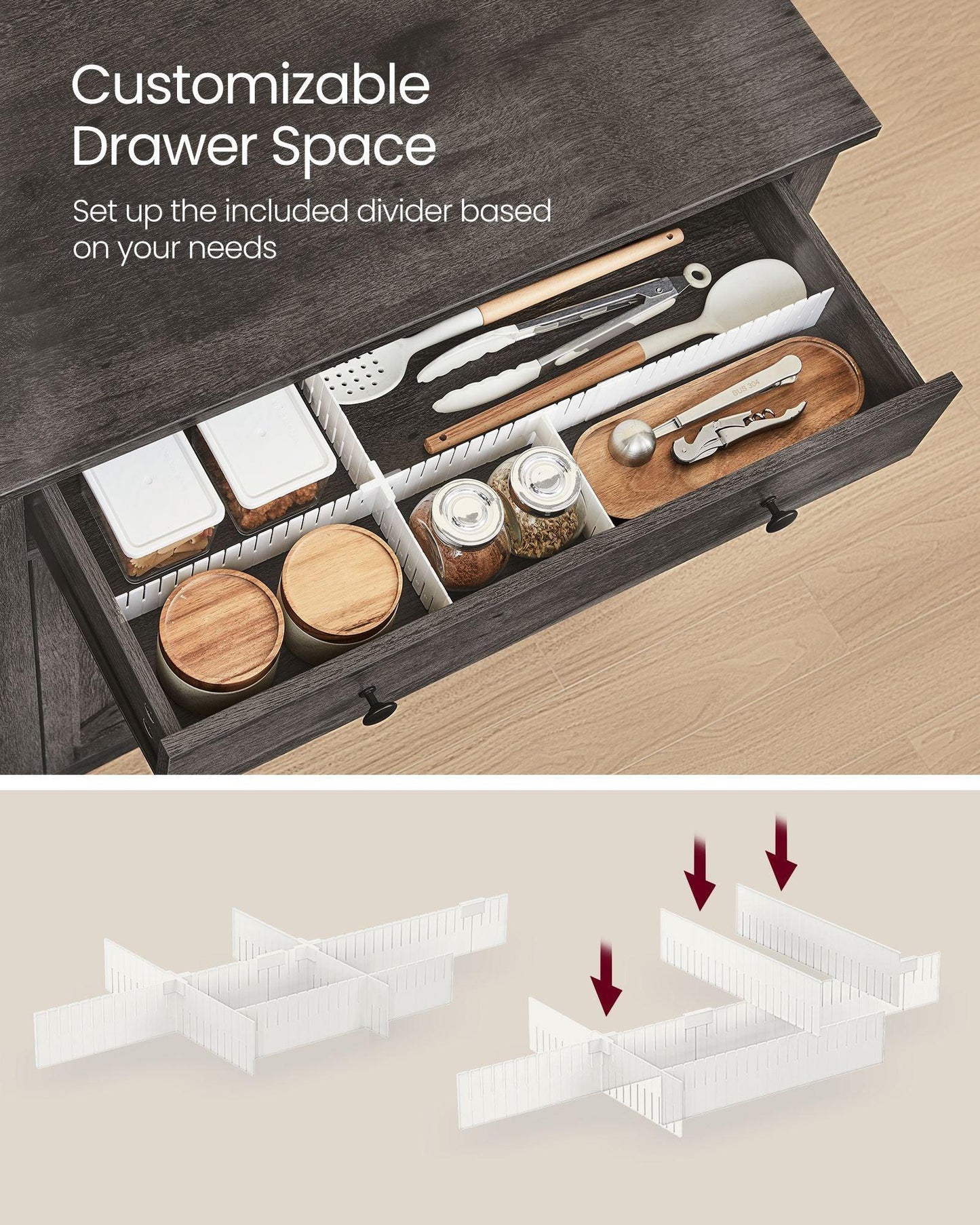 Buffet Cabinet with Storage Drawer FredCo