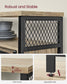 Buffet Storage Cabinet with 2 Doors Turquoise Brown and Ink Black FredCo