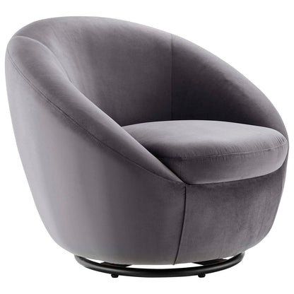 Buttercup Performance Velvet Swivel Chair, EEI-5007 FredCo