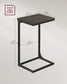 C-Shaped End Table Ebonized Oak Finish and Black FredCo