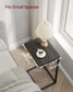 C-Shaped End Table Ebonized Oak Finish and Black FredCo