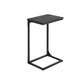 C-Shaped End Table Misty Gray and Black FredCo