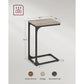 C-Shaped End Table Set of 2 Greige and Black FredCo