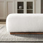 Kelvin Ivory Boucle Bench FredCo
