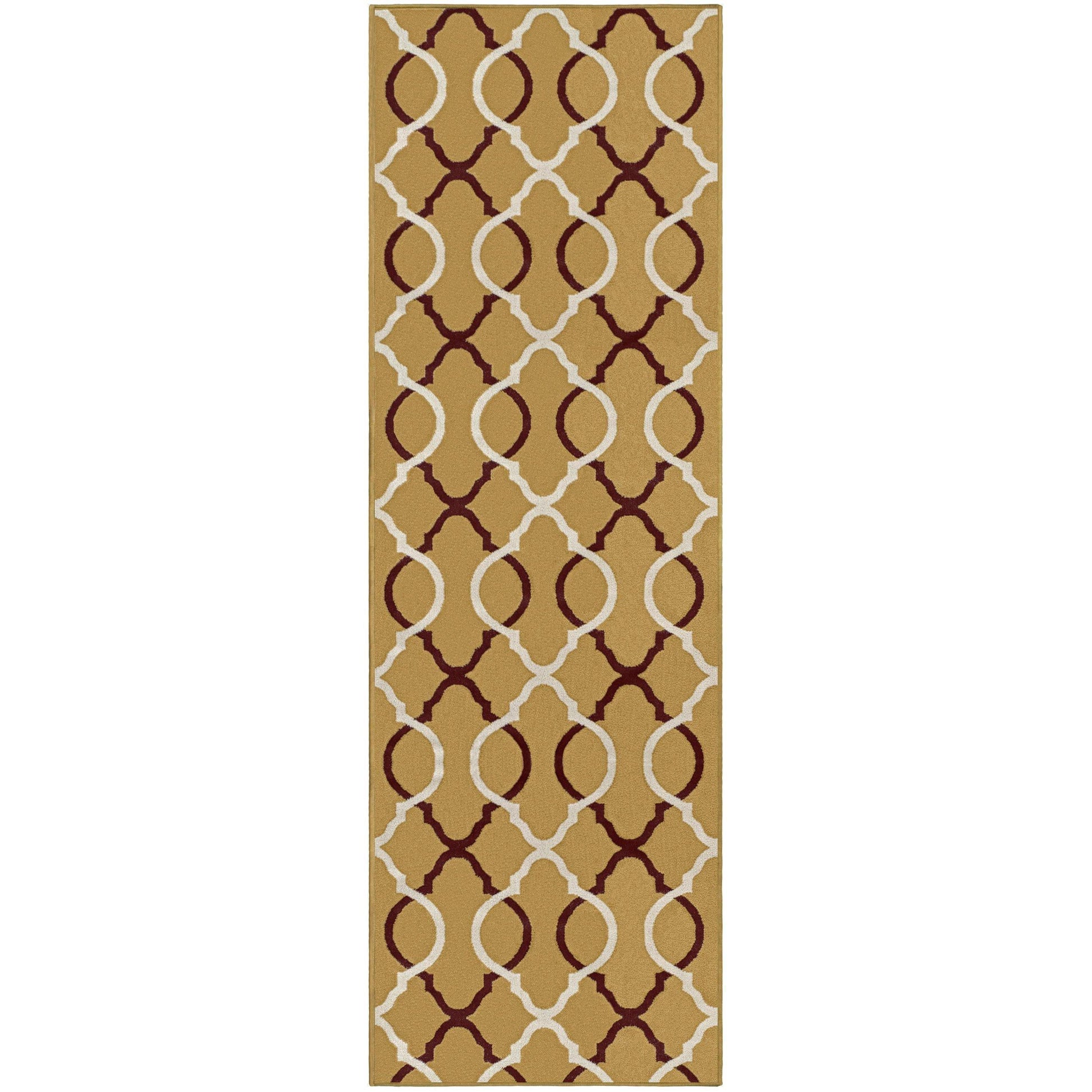 Cadena Vintage Contemporary Trellis Rug FredCo