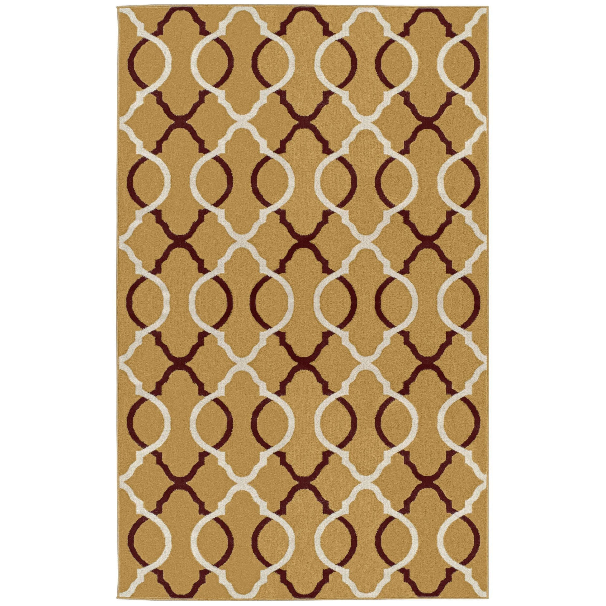 Cadena Vintage Contemporary Trellis Rug FredCo