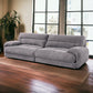 Cadenza Gray Corduroy Sofa FredCo