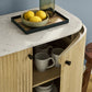 Caldera 33" Curved Solid Wood and Marble Accent Storage Cabinet by Modway EEI-7354 FredCo