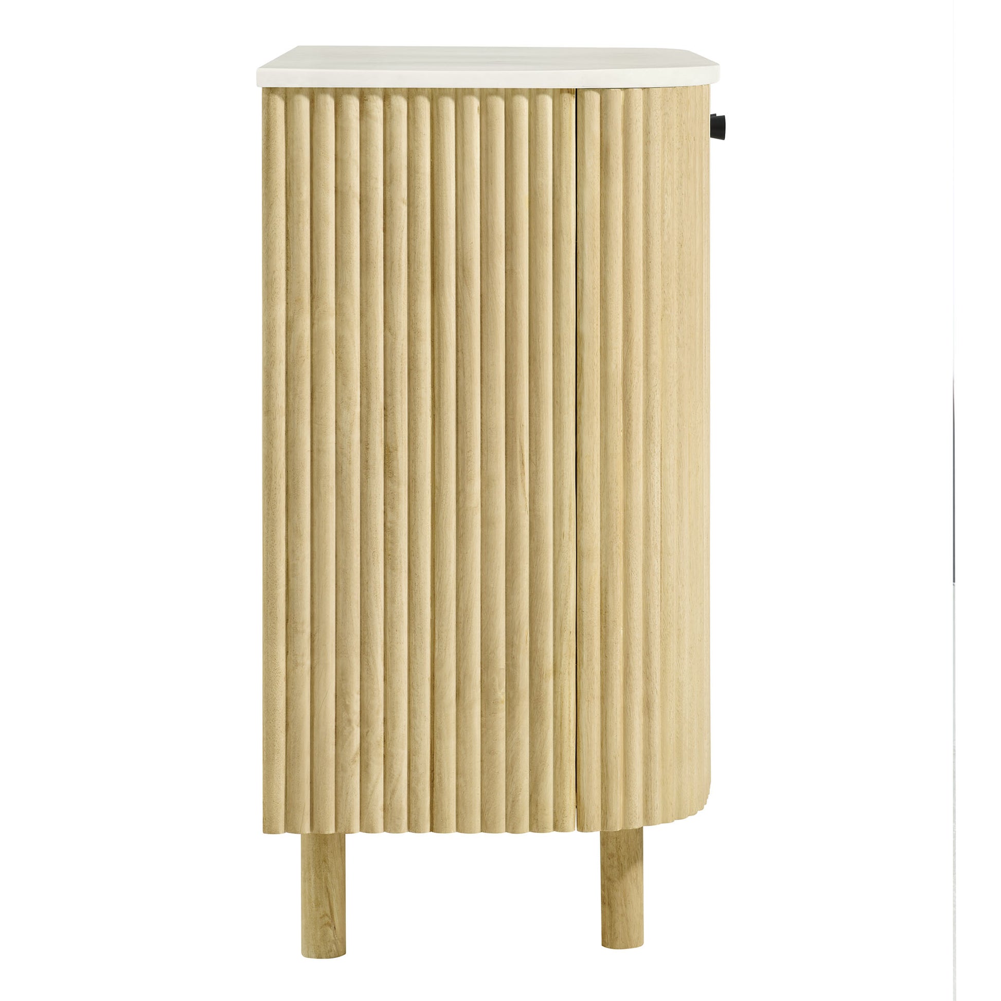 Caldera 33" Curved Solid Wood and Marble Accent Storage Cabinet by Modway EEI-7354 FredCo