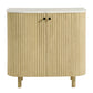 Caldera 33" Curved Solid Wood and Marble Accent Storage Cabinet by Modway EEI-7354 FredCo