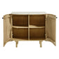 Caldera 33" Curved Solid Wood and Marble Accent Storage Cabinet by Modway EEI-7354 FredCo