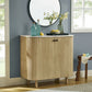 Caldera 33" Curved Solid Wood and Marble Accent Storage Cabinet by Modway EEI-7354 FredCo