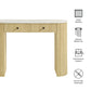 Caldera 42" Curved Solid Wood and Marble Console Table by Modway EEI-7353 FredCo