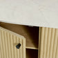 Caldera 60" Curved Solid Wood and Marble Sideboard Storage Cabinet by Modway EEI-7355 FredCo