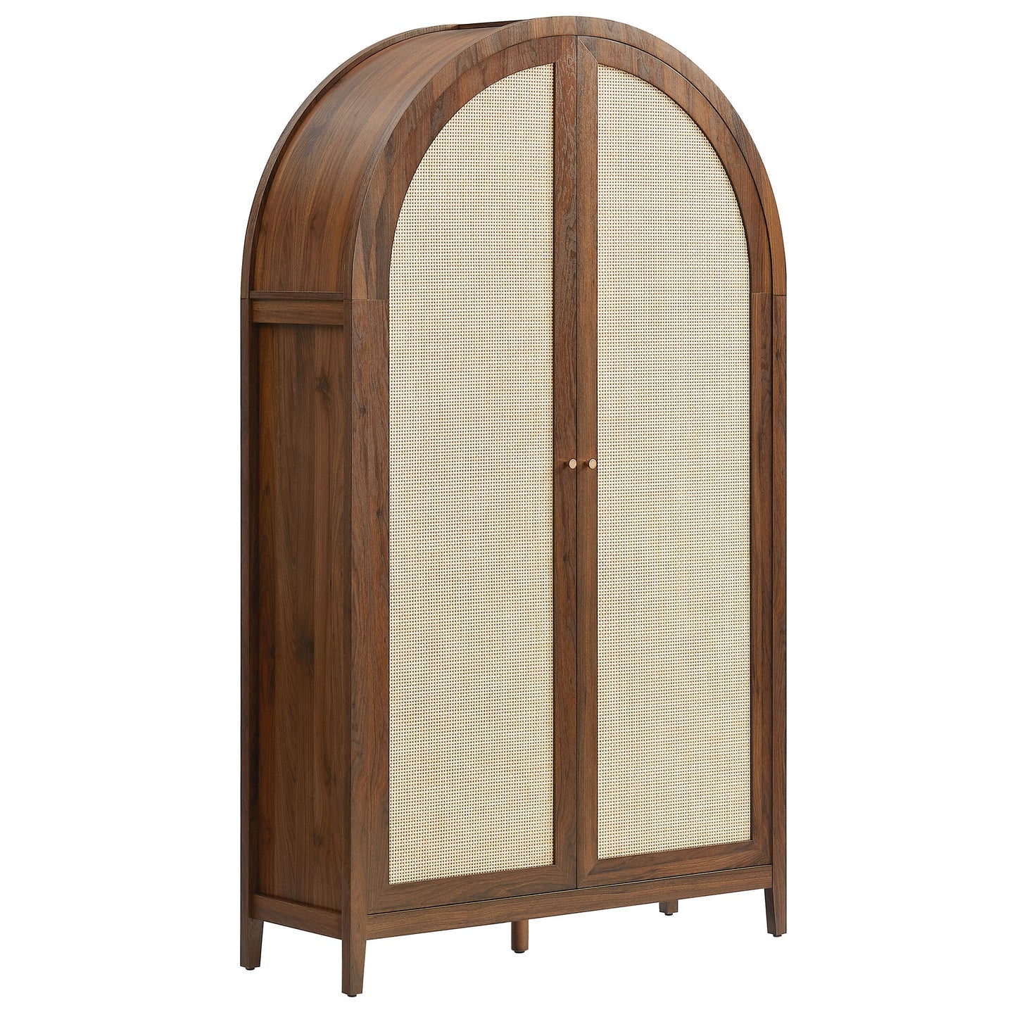 Calista 79" Tall Wide Rattan Arched Storage Cabinet by Modway EEI-7294 FredCo