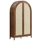 Calista 79" Tall Wide Rattan Arched Storage Cabinet by Modway EEI-7294 FredCo